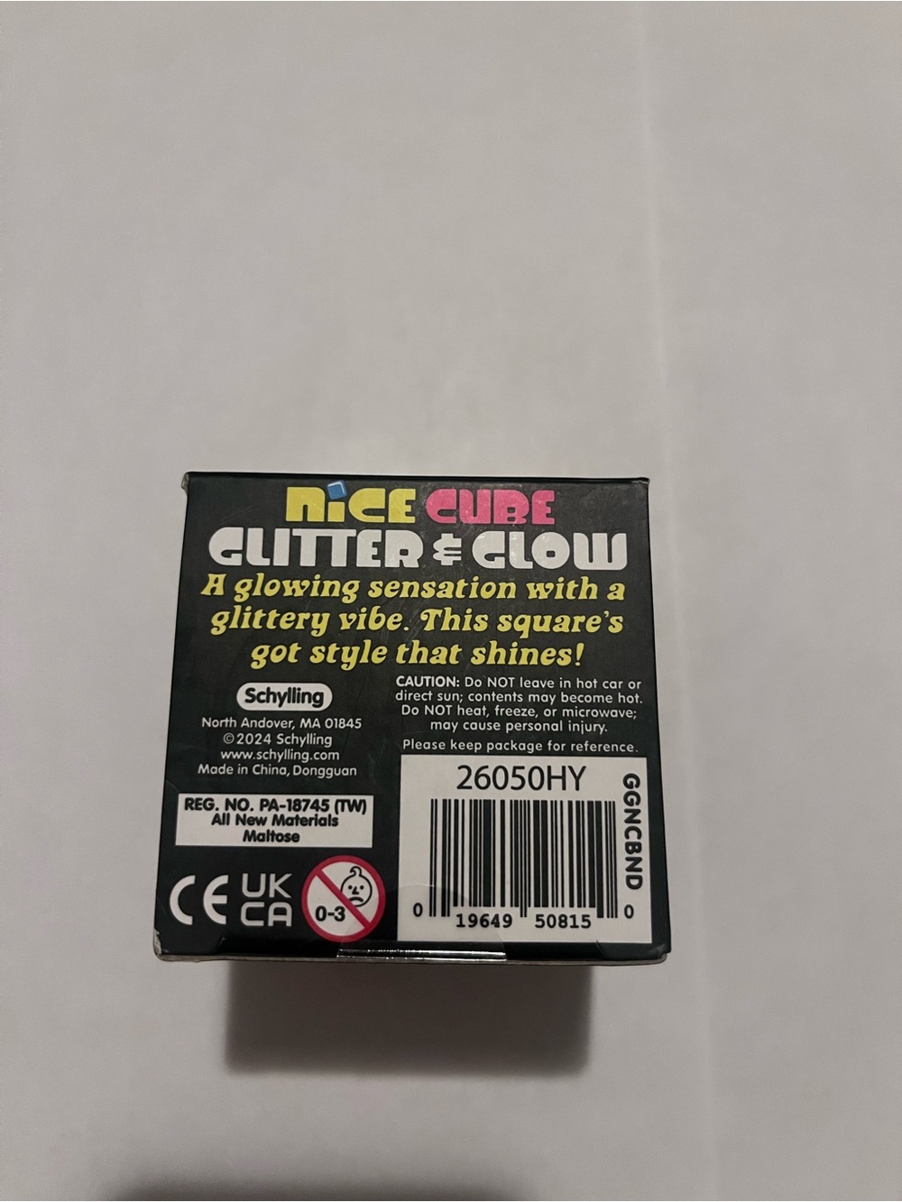 Nice Cube Glitter & Glow Super Solid Squish - Purple - Picture 3 of 4